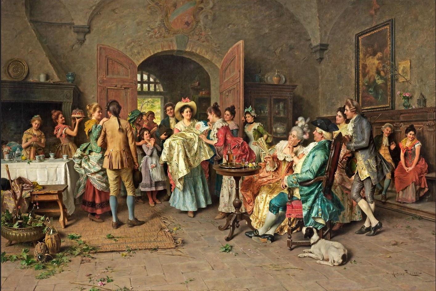 Arturo Ricci - Hosting arrival of baby party