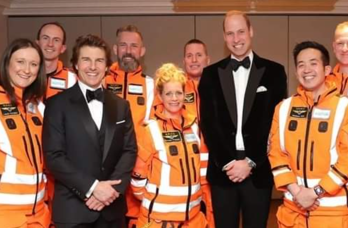 Prince William and Tom Cruise join rescuers - London's Air Ambulance Charity Black & White Gala Ball 2024