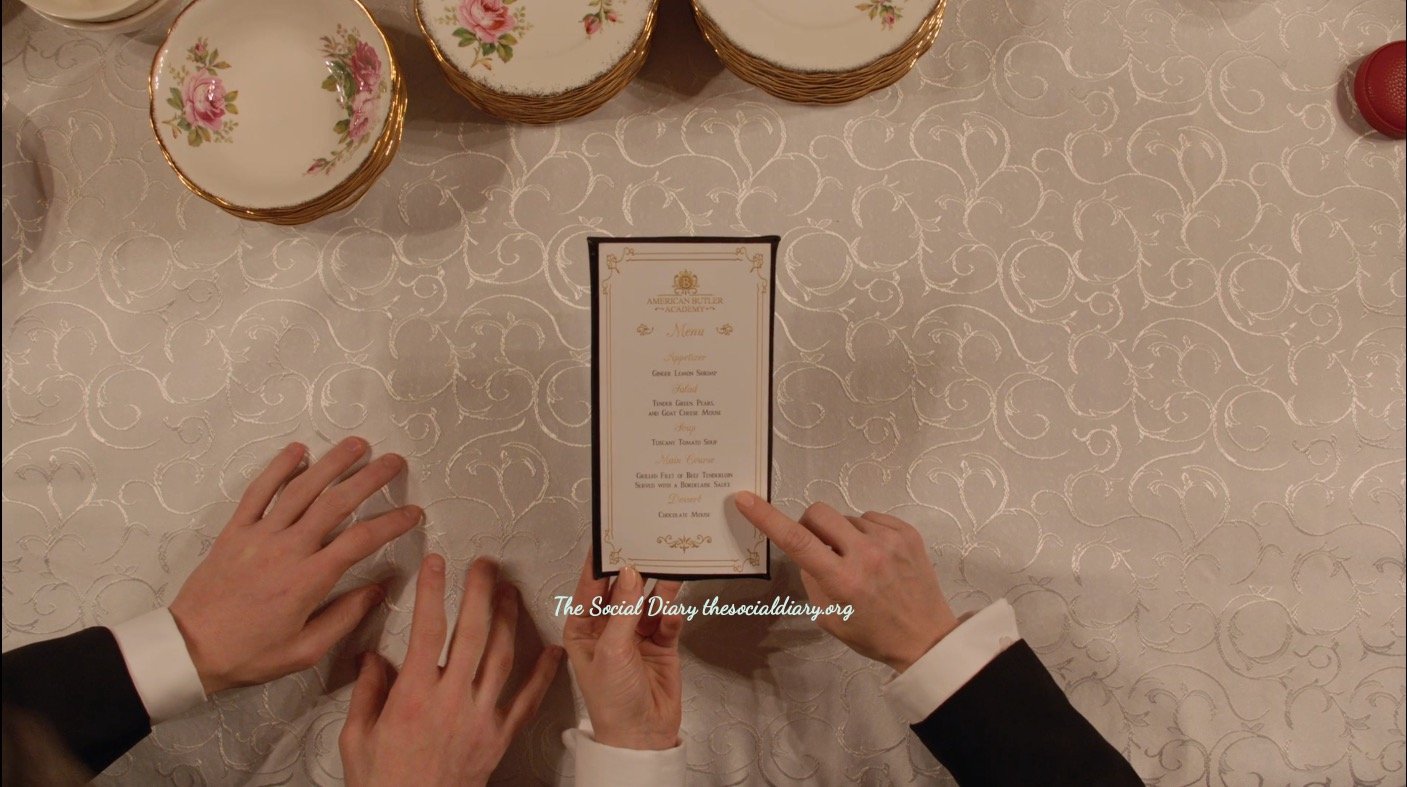 Hallmark Butlers - Emma and Jared menu card