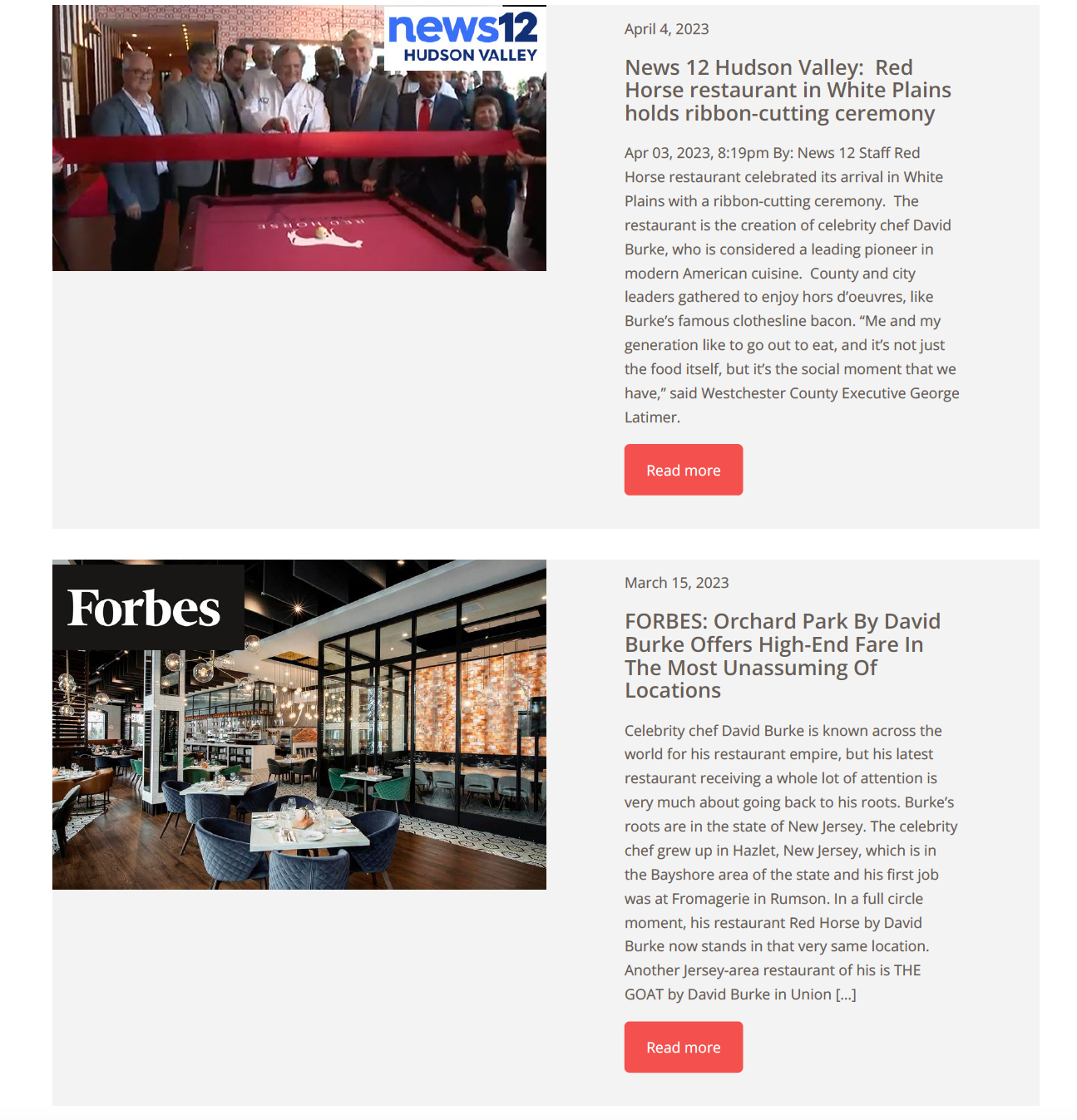 Members Postscript - Chef David Burke The Preserve Resort & Spa