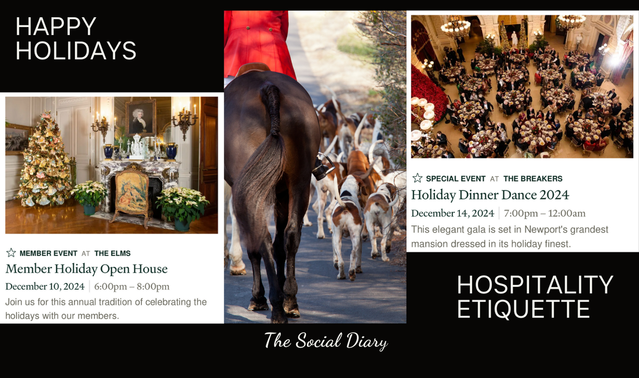 Happy Holidays Hospitality Etiquette - The Social Diary