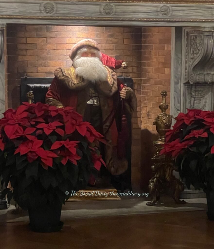 The Breakers Santa in the fireplace Holiday - The Social Diary