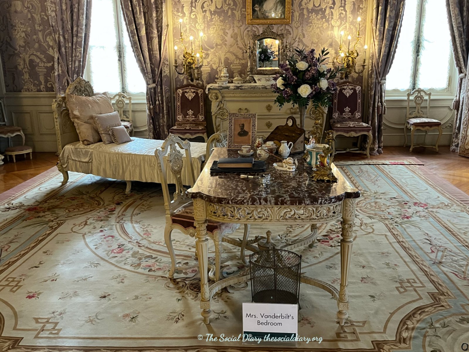 Marble House at Newport Mansions - Mrs Vanderbilts sitting room - The Social Diary