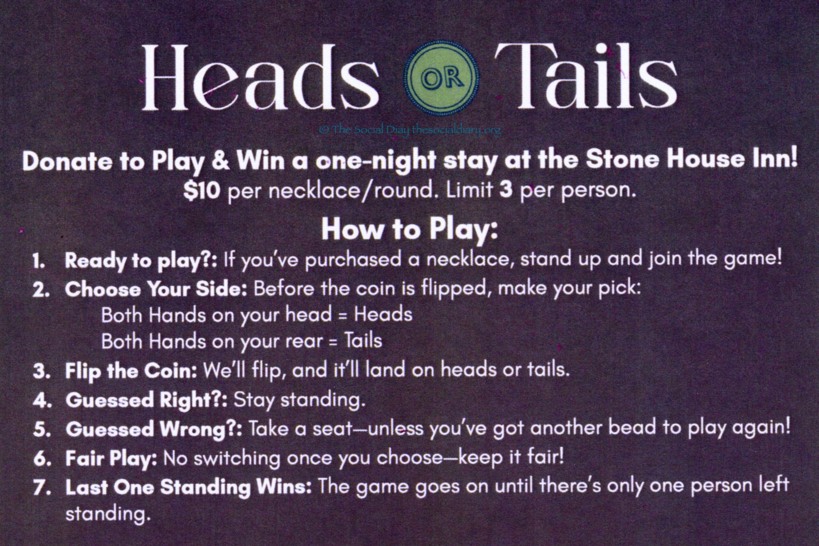 Heads or Tails - The Social Diary