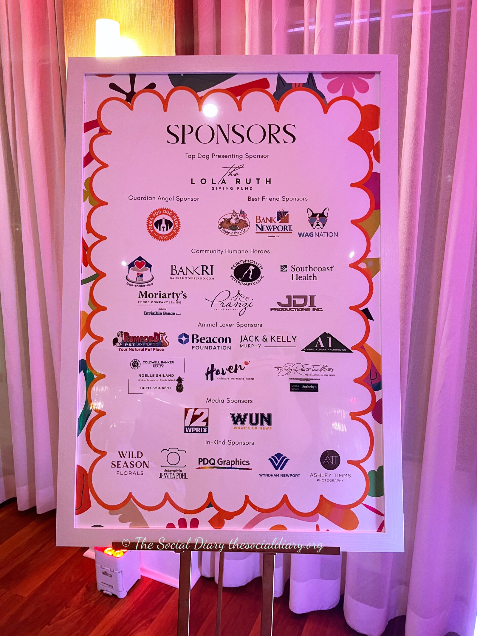 Signage Sponsors Love Bash Potter League - The Social Diary