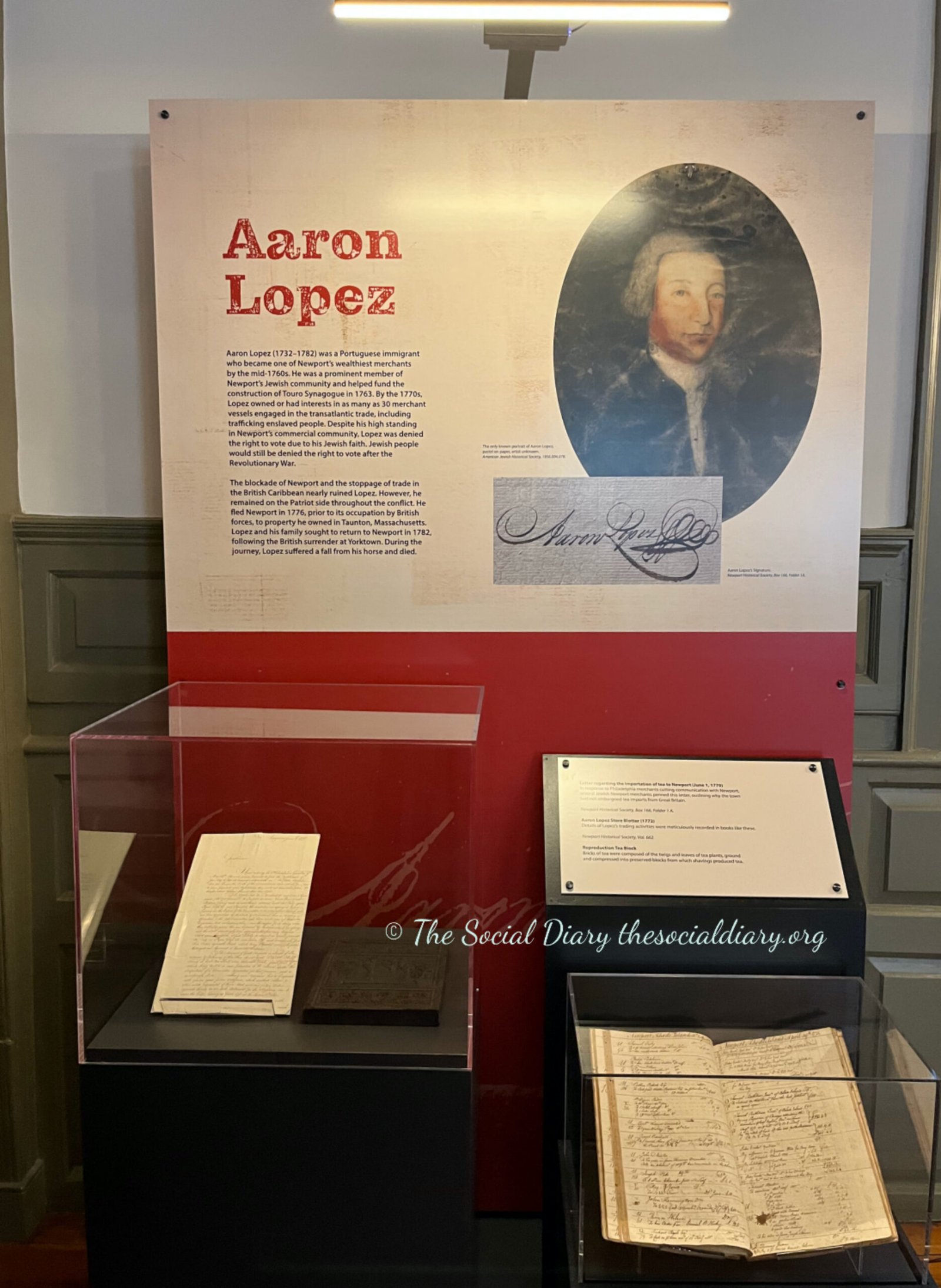 Newport 1775 Exhibition Whose Side Are You On? Aaron Lopez - The Social Diary