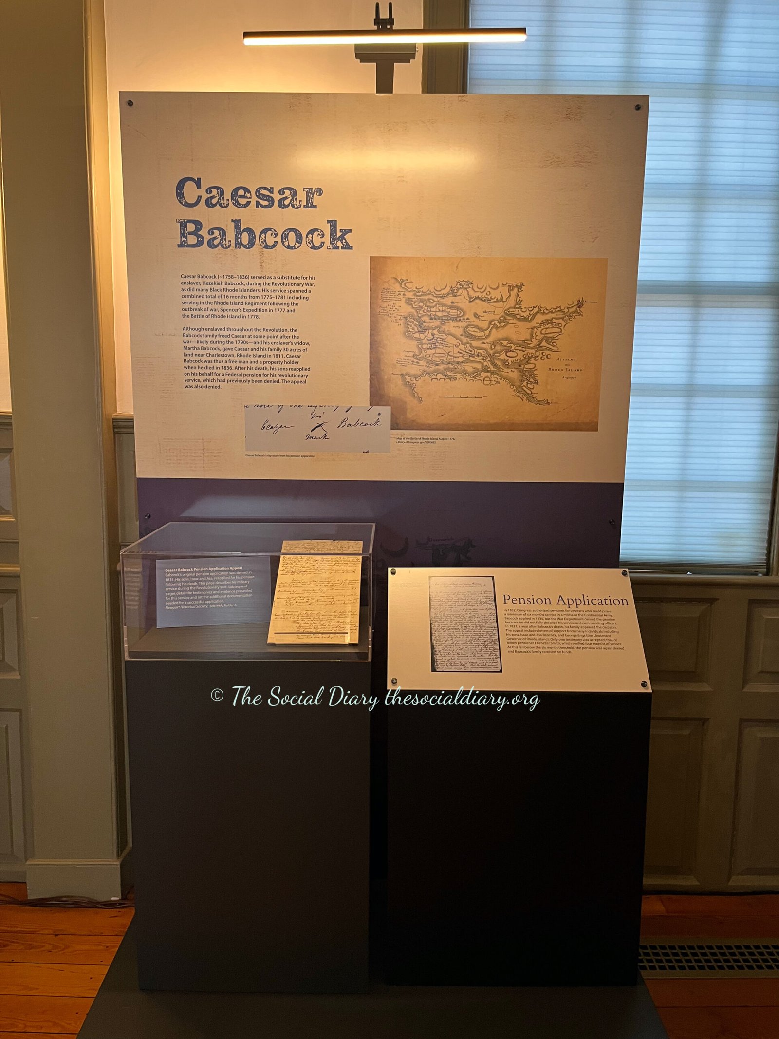 Newport 1775 Exhibition Whose Side Are You On? Caesar Babcock - The Social Diary