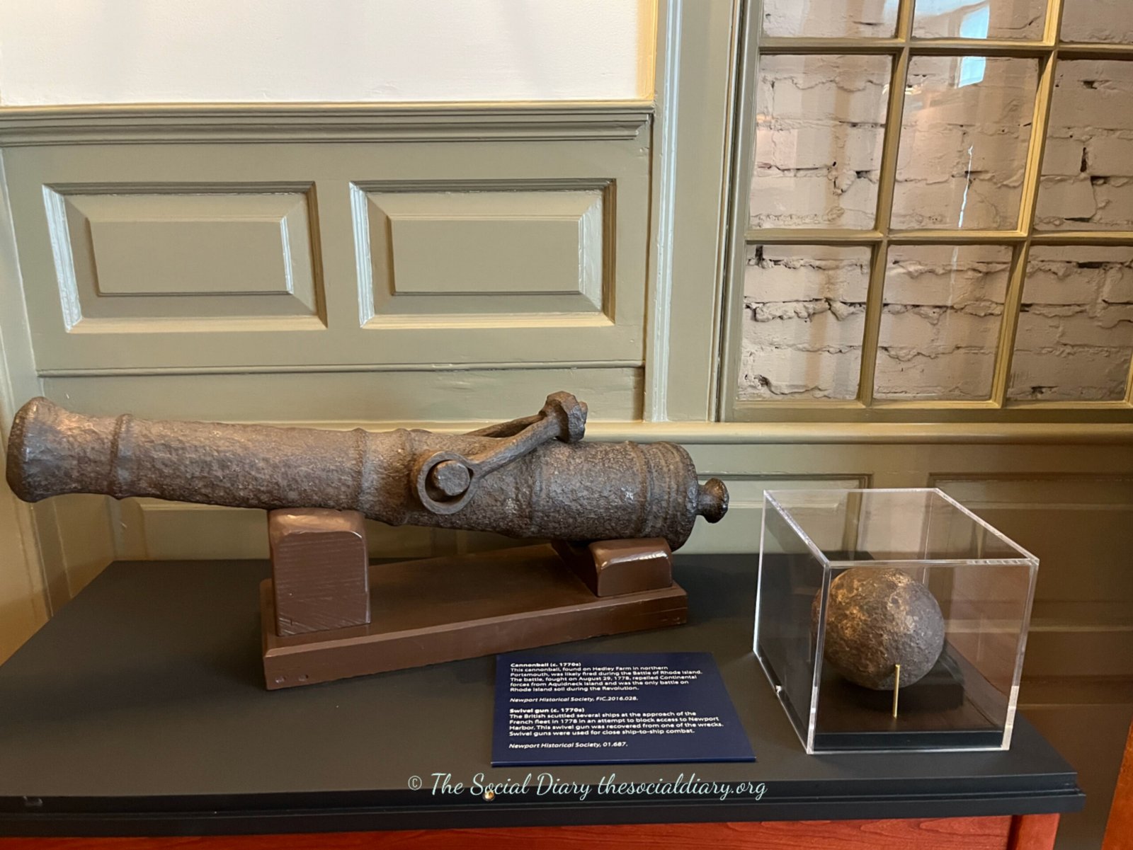 Newport 1775 Exhibition Whose Side Are You On? Cannonball - The Social Diary