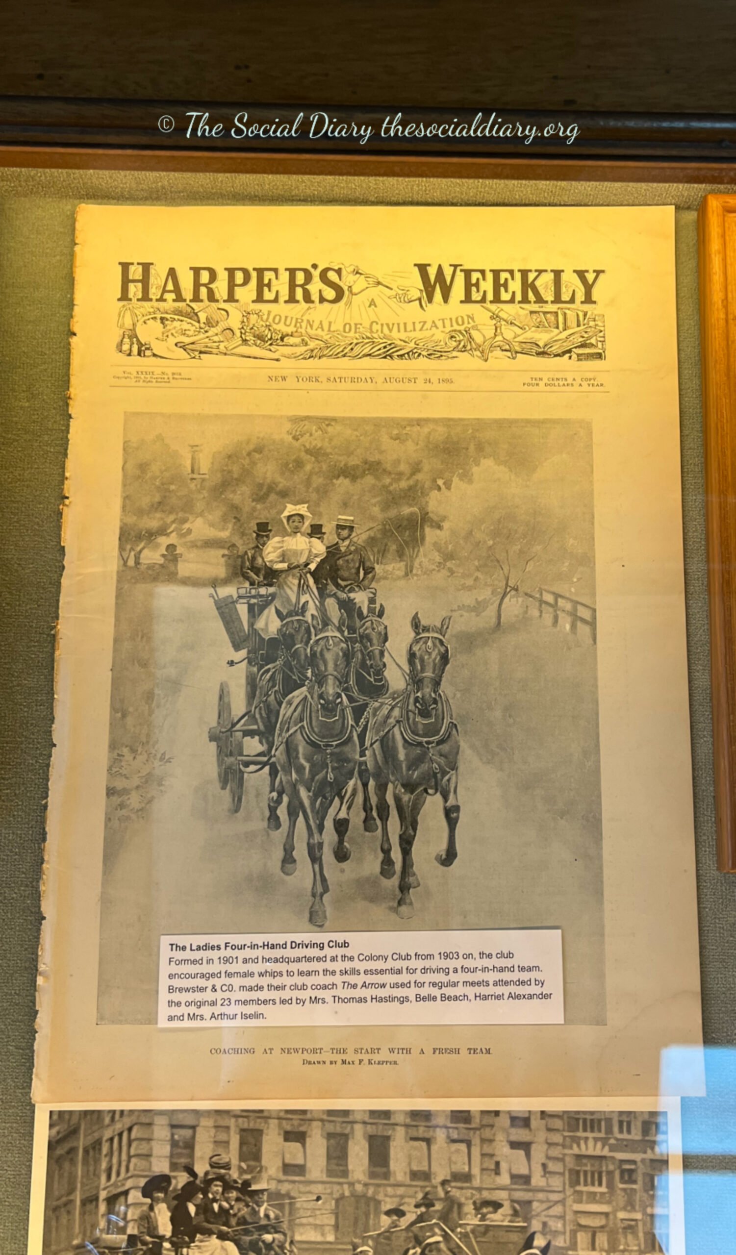 Coaching - Harper's Weekly - The Social Diary