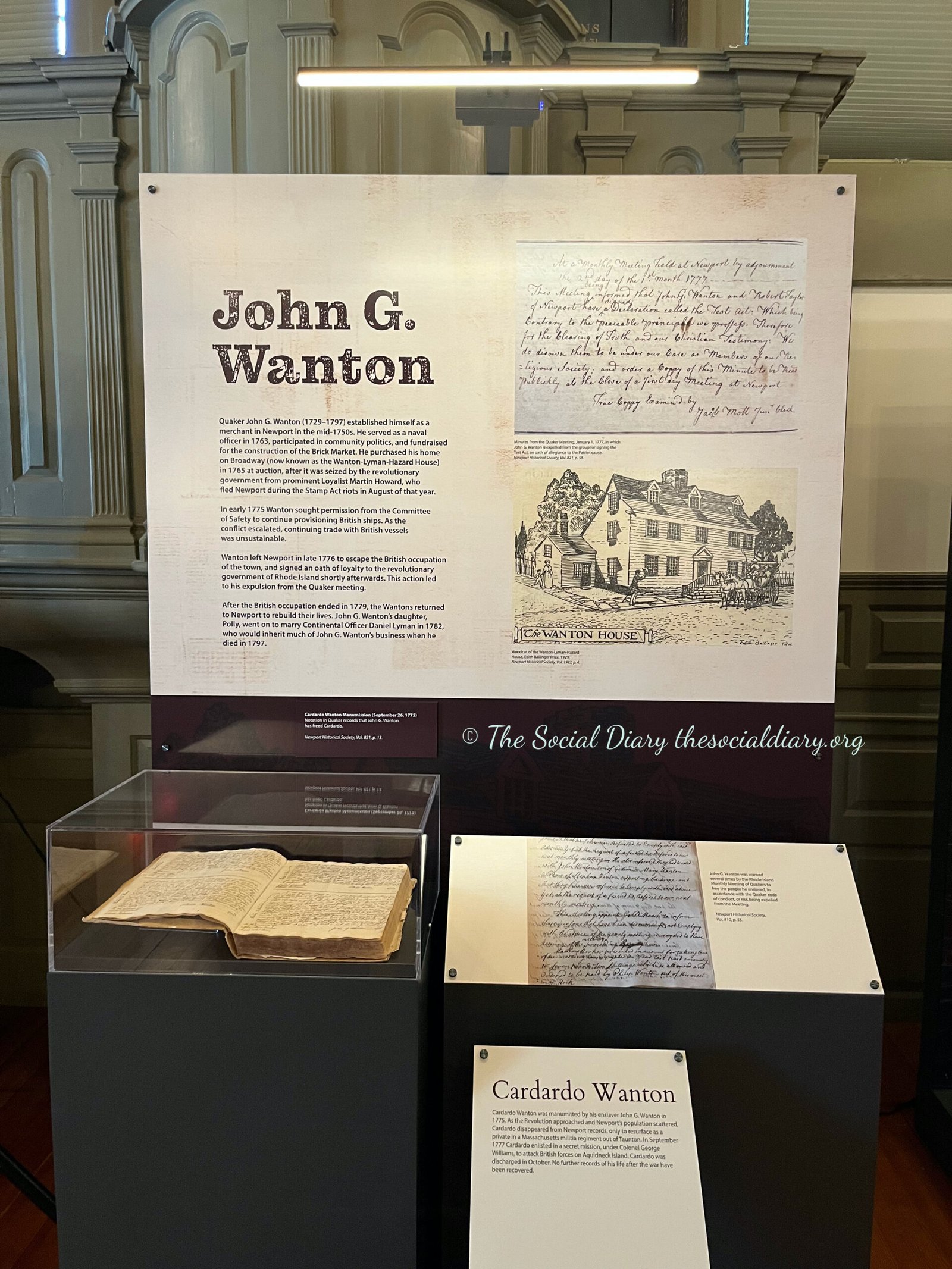 Newport 1775 Exhibition Whose Side Are You On? John G. Wanton - The Social Diary