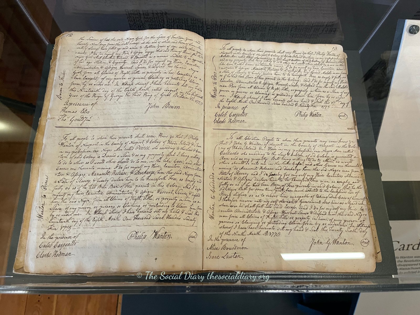 Newport 1775 Exhibition Whose Side Are You On? John G. Wanton book - The Social Diary
