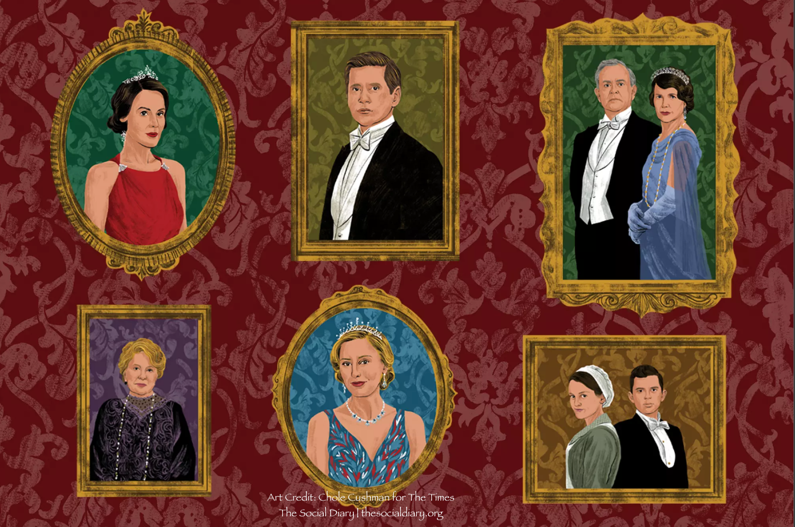 Downton Abbey The Grand Finale - Portraits for The Times - The Social Diary