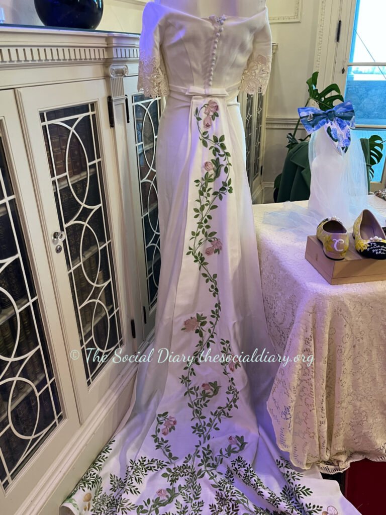 Kendra Houston - Hand Thee Wedding Shows in March - Painted wedding dress - Blithewold - The Social Diary