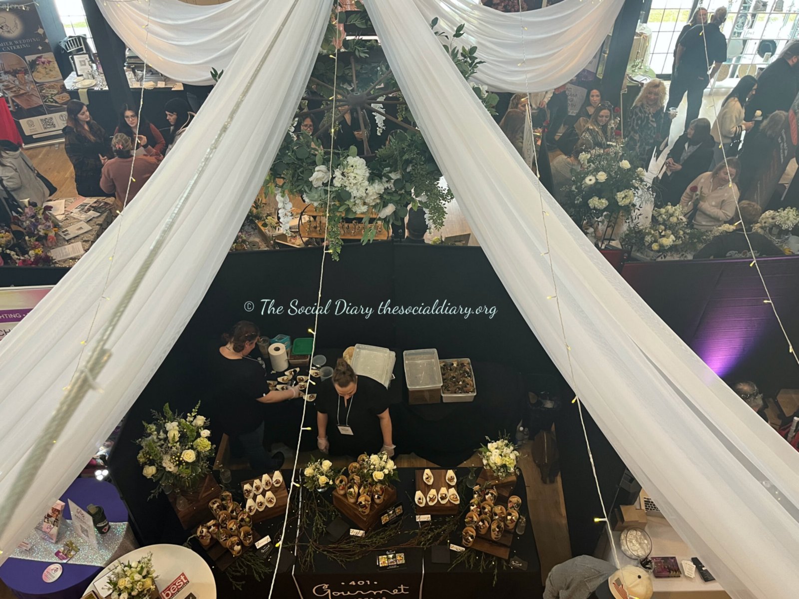 Three Weddings in March - Overview decor - Five Bridge Inn - The Social Diary.