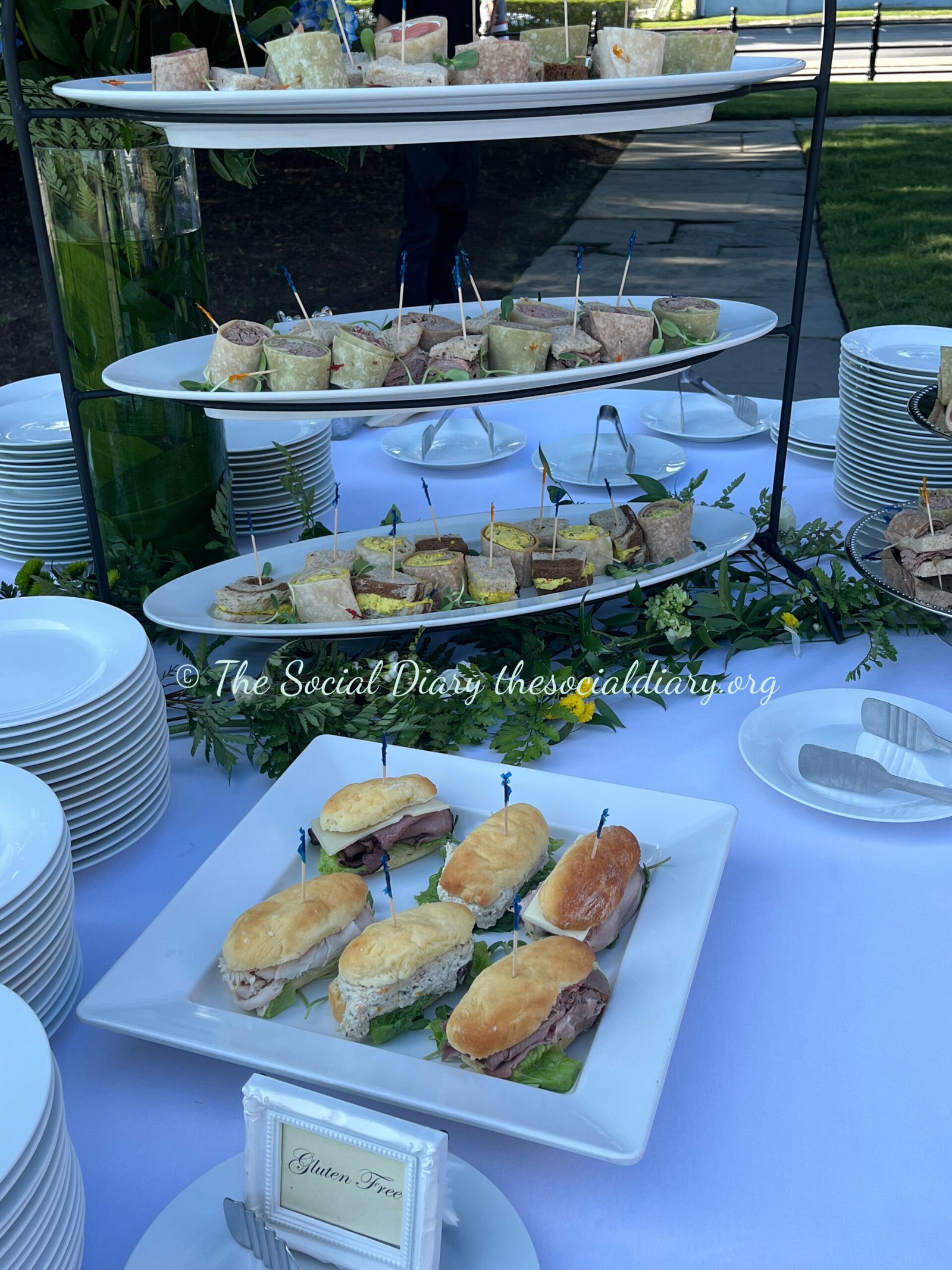 From Garden Party to Mansion Picnic - Redwood Garden Party delectable sandwiches - The Social Diary